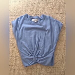 Light Blue Knotted Tee